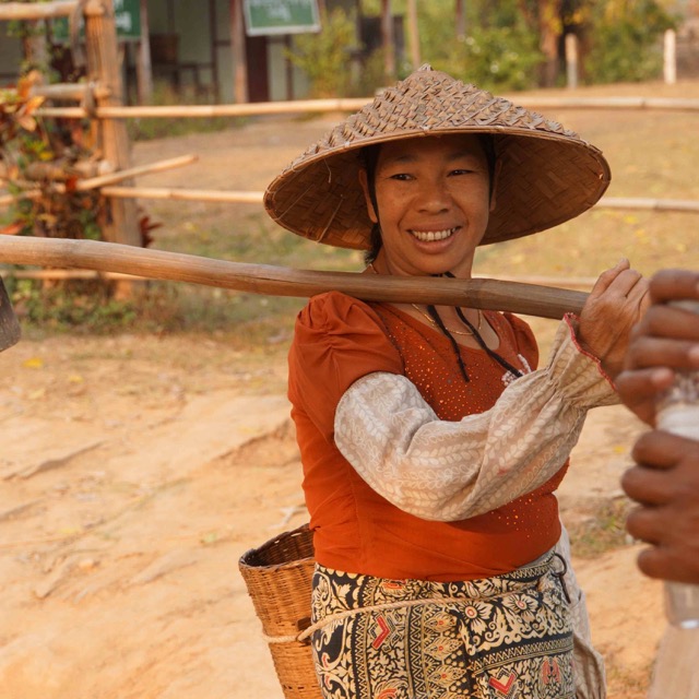 Shan Woman Returning Home