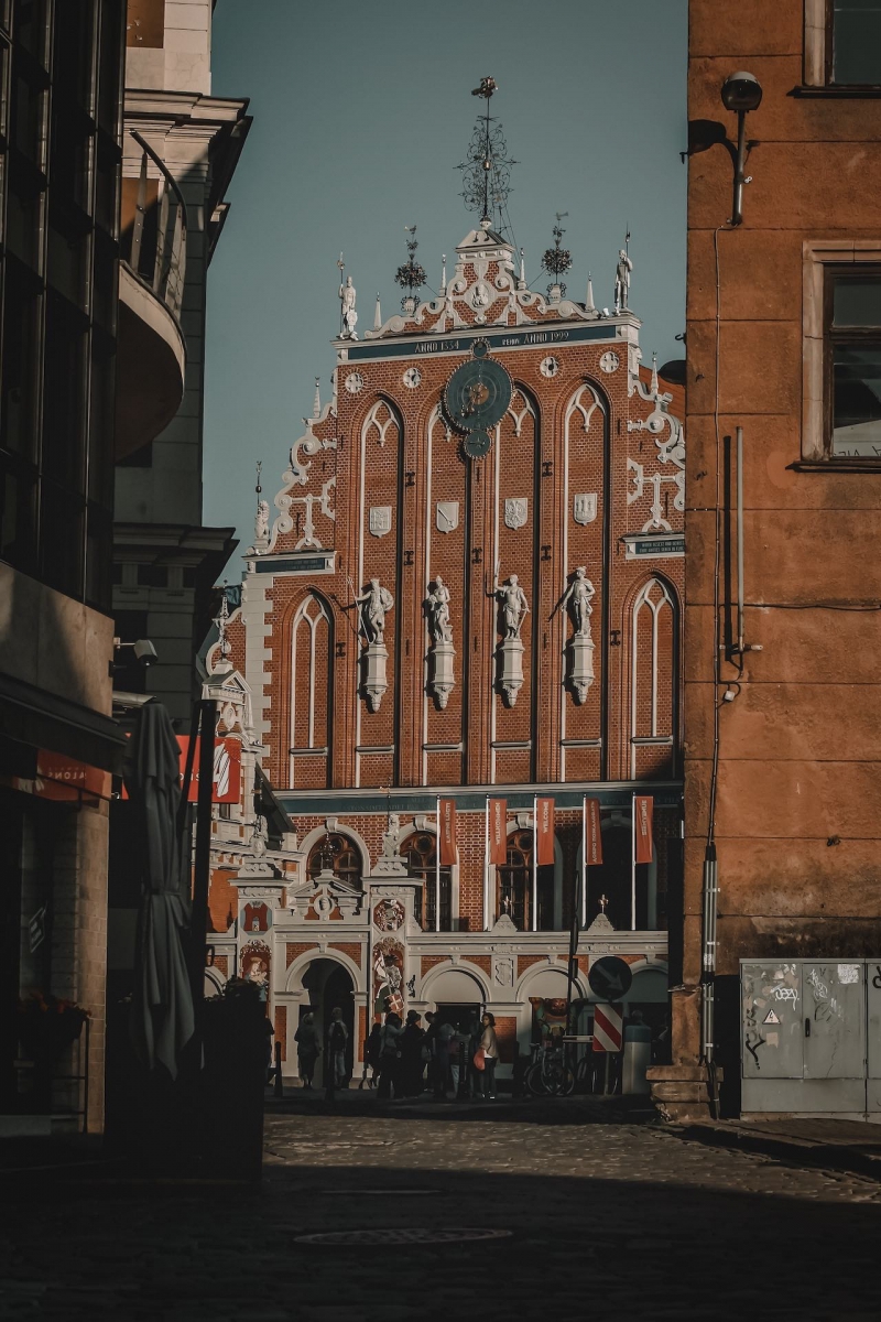 Casa de puntos negros en Riga