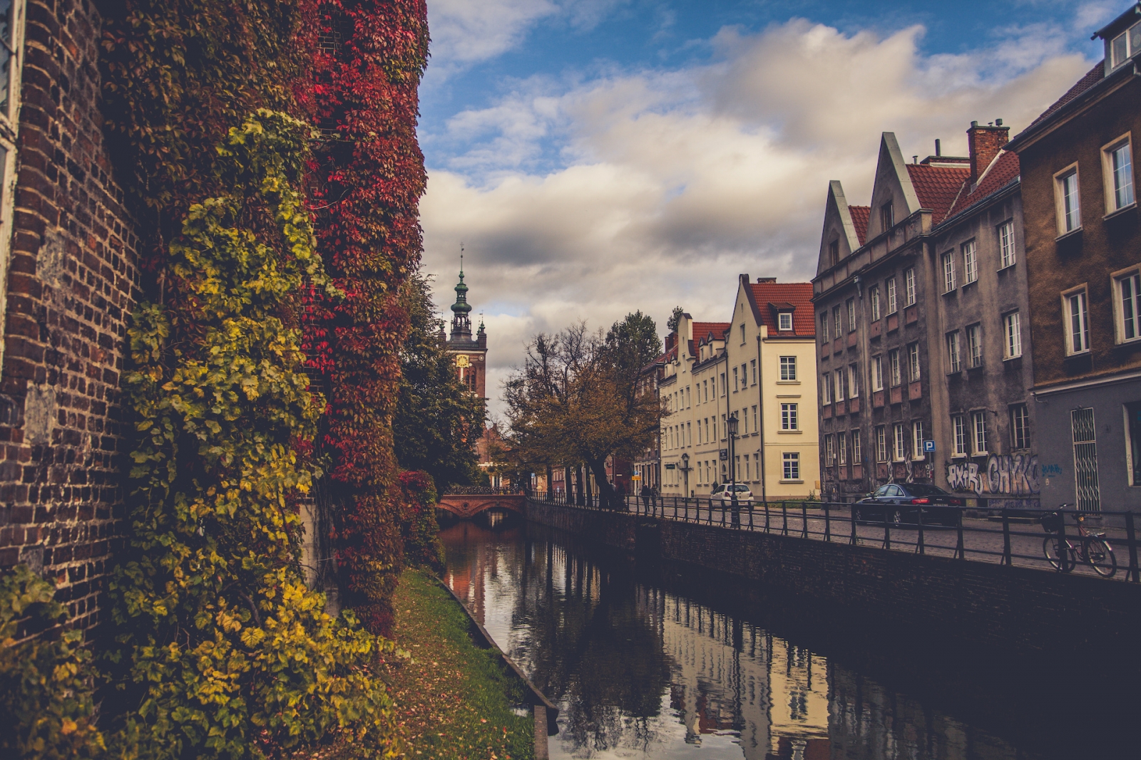 Vues du centre-ville de Gdansk, Pologne