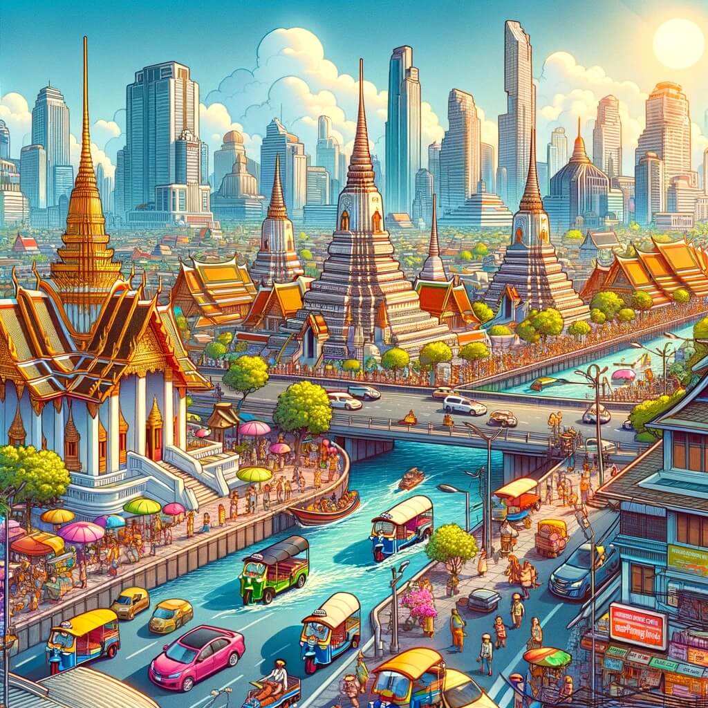 Historischer Teil von Bangkok