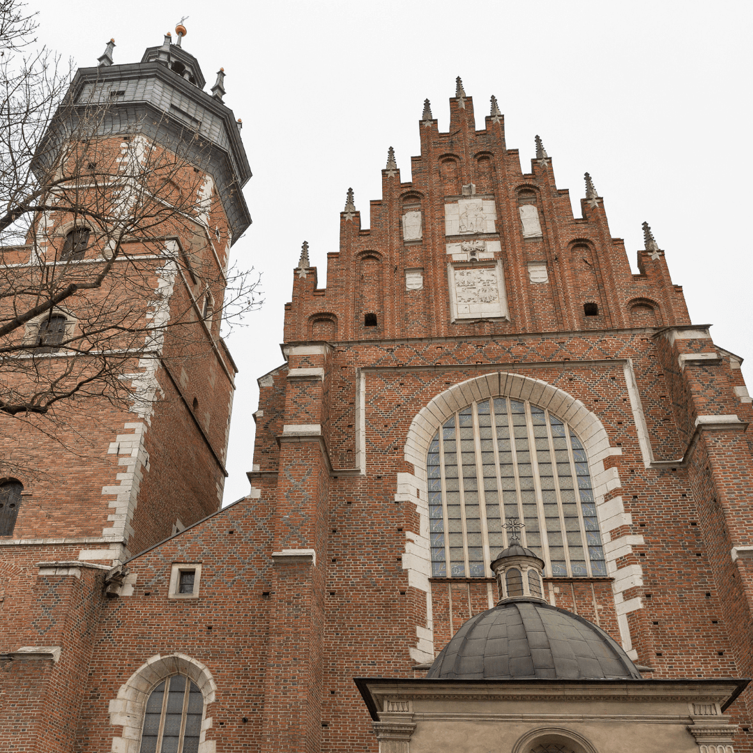 Iglesia de Corpus Christi en el distrito judío de Kazimierz de Cracovia, Polonia