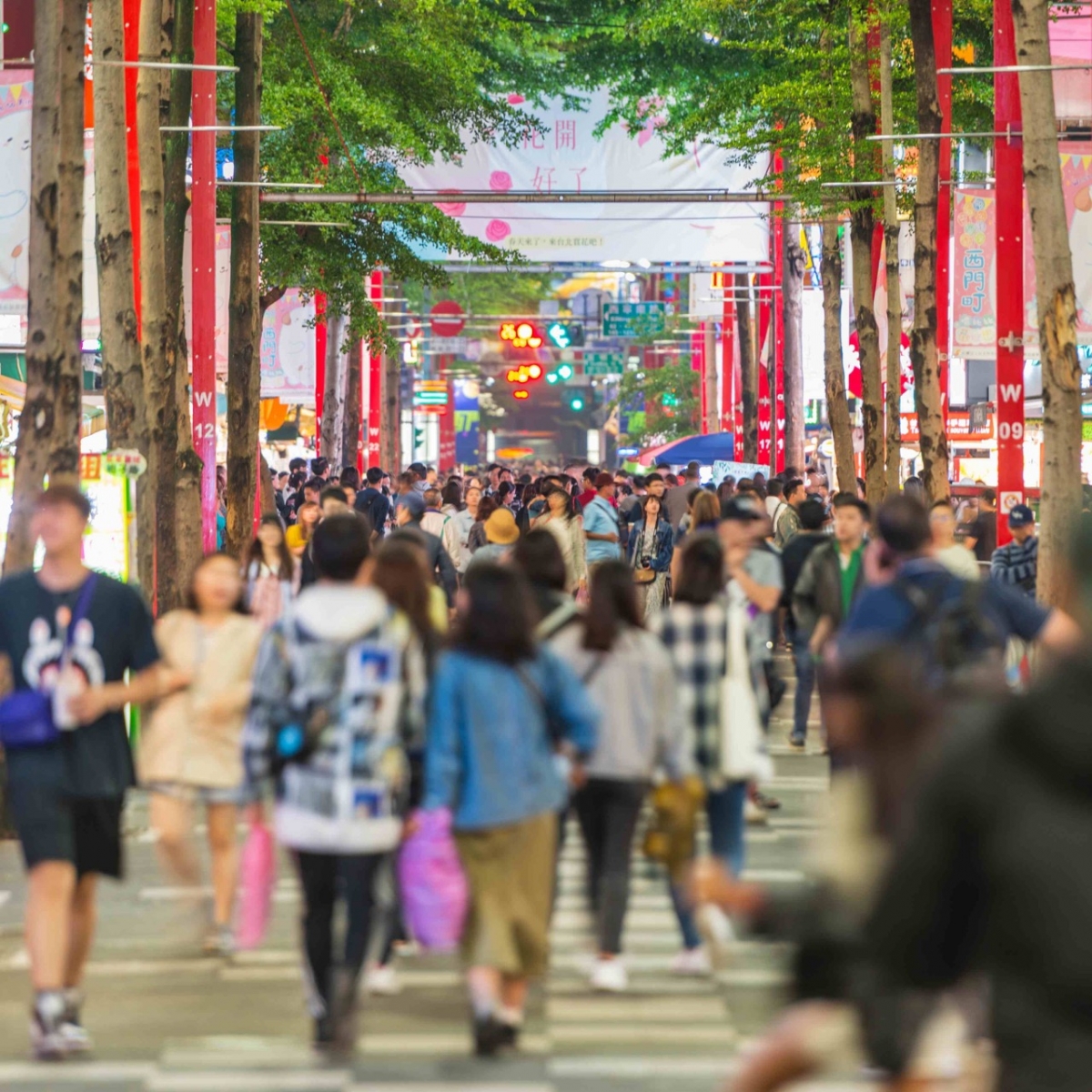 Ximending shopping street in Taipei