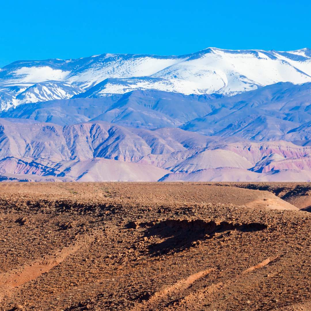 High Atlas, also called the Grand Atlas Mountains is a mountain range in central Morocco in Northern Africa
