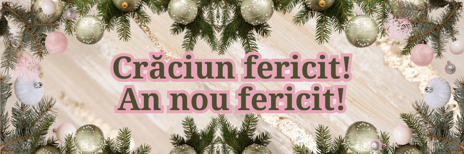 Веселого Рождества и счастливого Нового года! на румынском языке