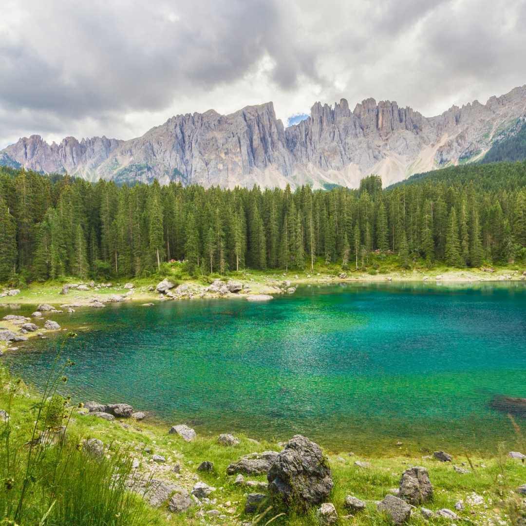 Secluded lake (Carezza, Italy)