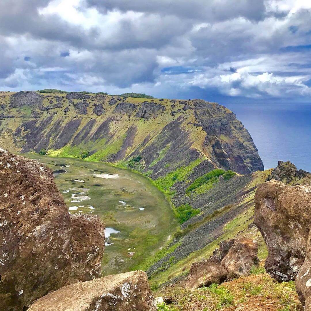 Beautiful landscape of Easter island