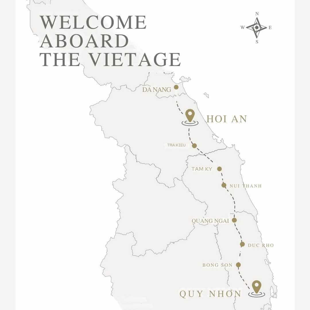 Vietage Train Da Nang to Quy Nhon itinerary