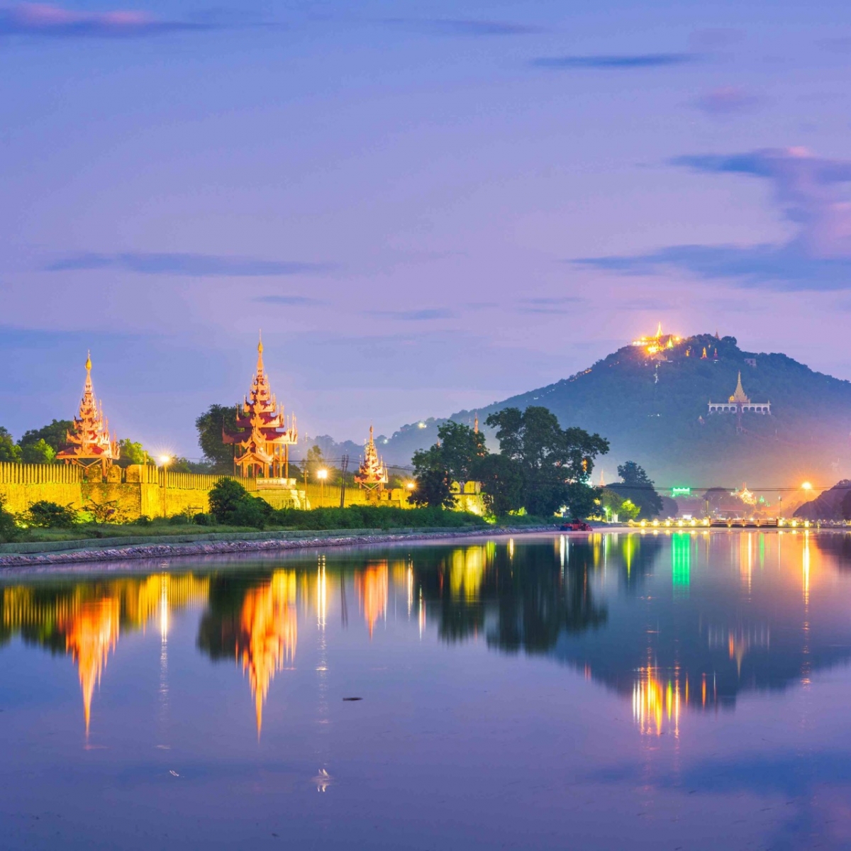 Mandalay in Myanmar at Mandalay Hill