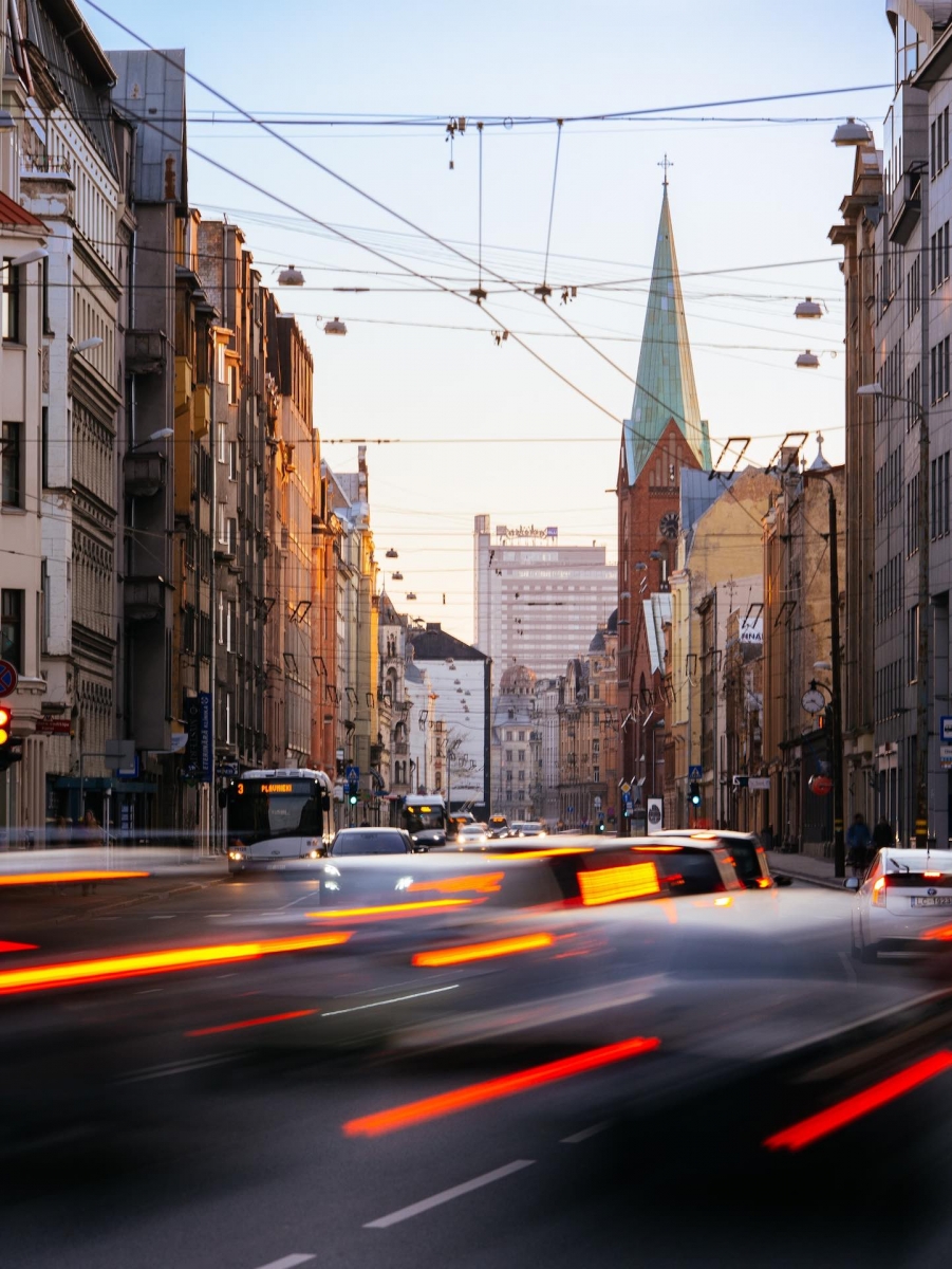 Straßen von Riga, Lettland