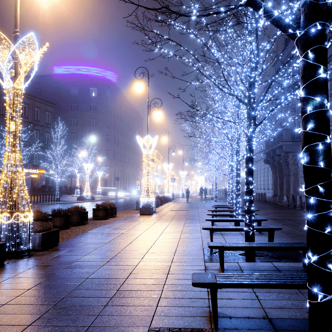 Рождество в Варшаве, Польша.