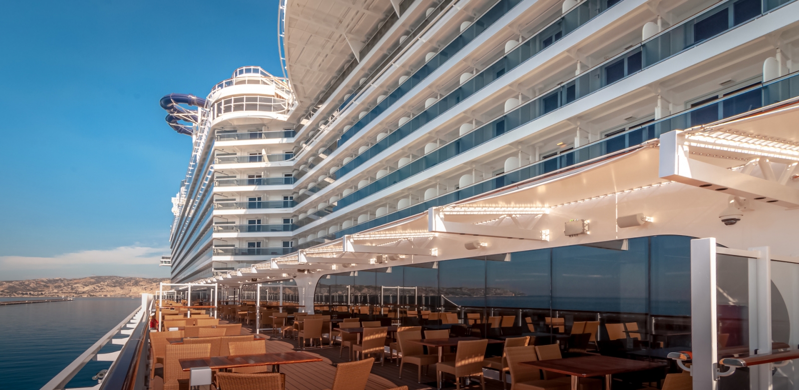 Cruise ship in Marseille port