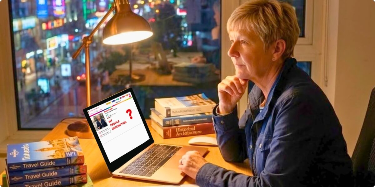 En consacrant du temps à la rédaction d'une biographie originale, vous valorisez votre profil. Votre récit est aussi unique que les expériences que vous proposez, et c'est la clé pour attirer les voyageurs qui apprécient ce qui vous rend exceptionnel.